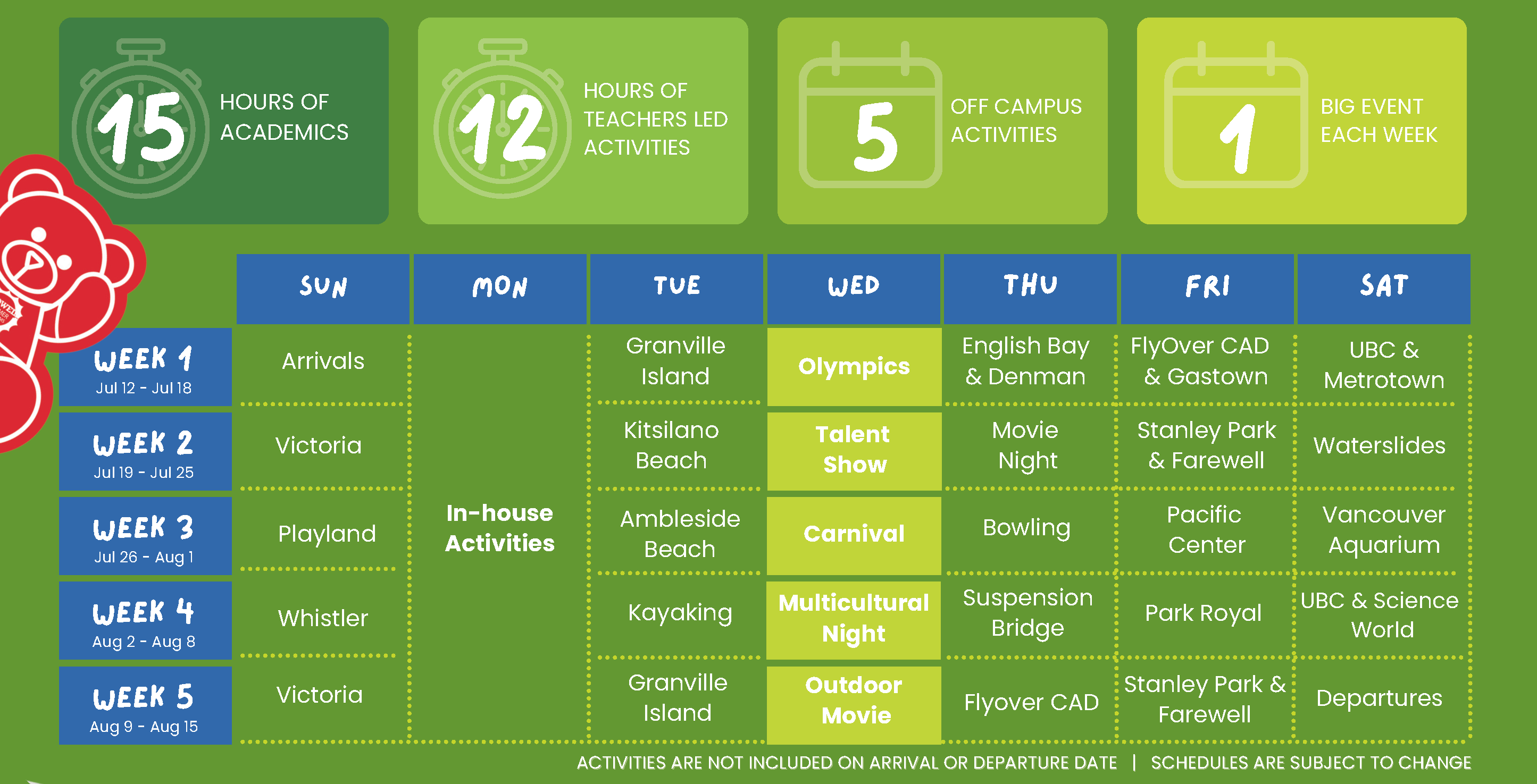 Bodwell High School 夏令營