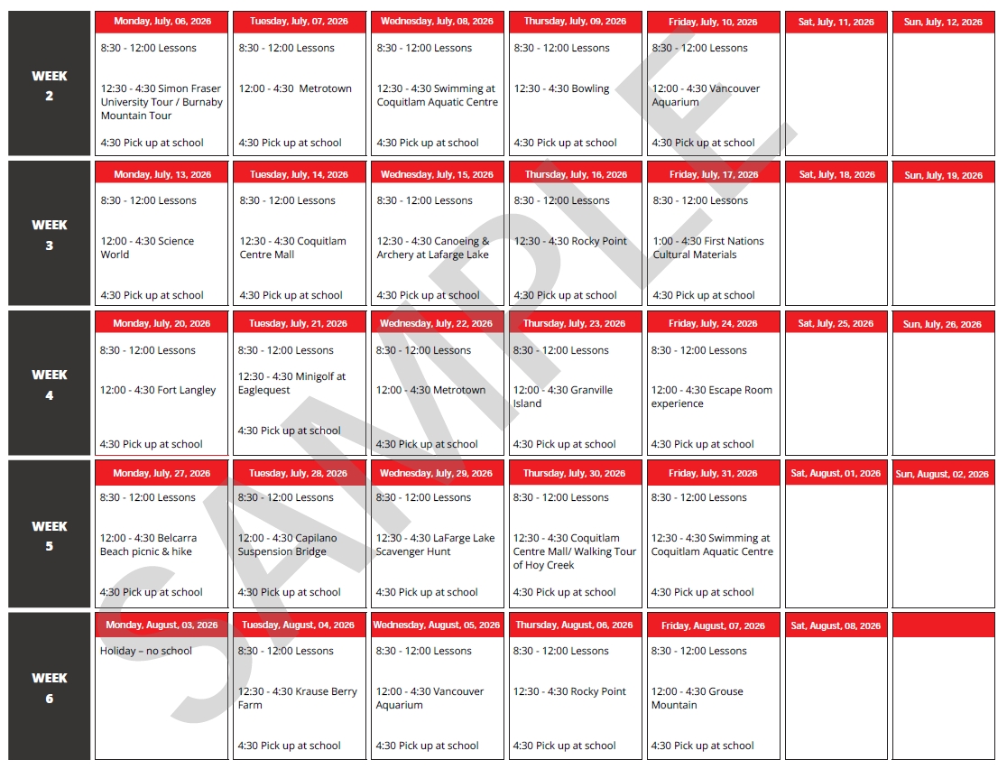 coquitlam summer camp