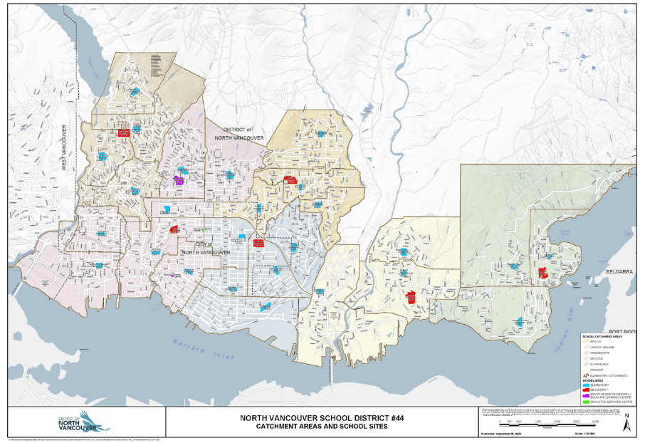 North Vancouver School District location