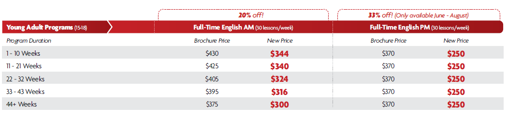 2026 年 ILAC 加拿大 青少年 語言優惠 至2026/03/30