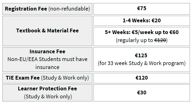 ILSC 都柏林課程優惠