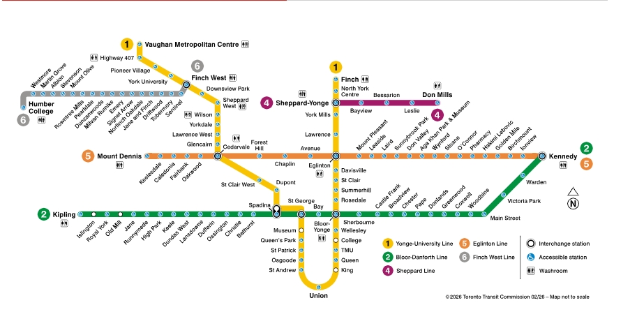 Toronto TTC MAP