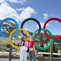 Whistler Olympic Plaza 5個圈圈的紀念合照