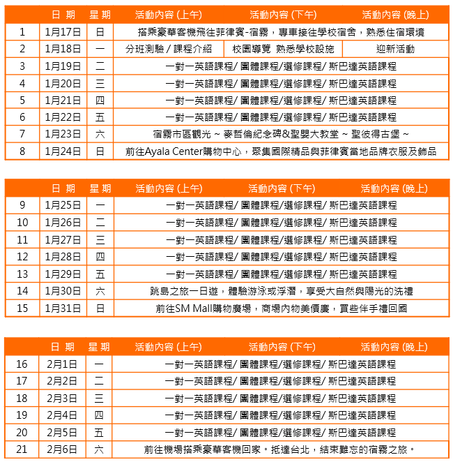 2027寒假遊學團|菲律賓宿霧一對一密集英語3週|SEC協益 2027寒假遊學團|菲律賓宿霧一對一密集英語3週|SEC協益